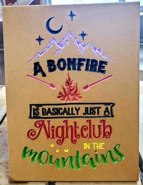 Bonfire sign