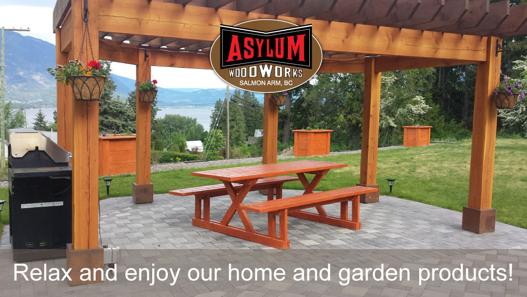 Summer home and garden products from Asylum Woodworks