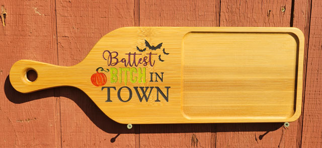 'Battest bitch in town' Halloween charcuterie board