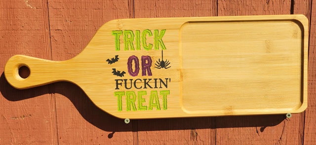 Trick or treat Halloween charcuterie board